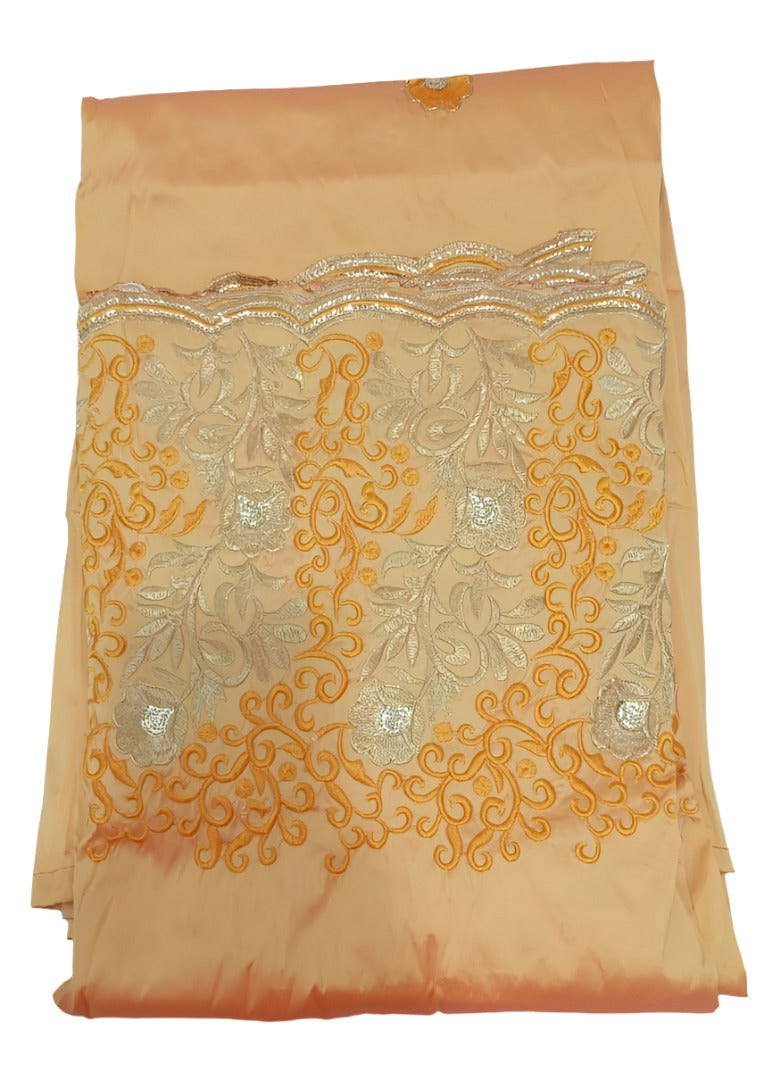 Latest Trending Designer Silk George (Gold), 5 Yards/Piece | GS5012S51102C