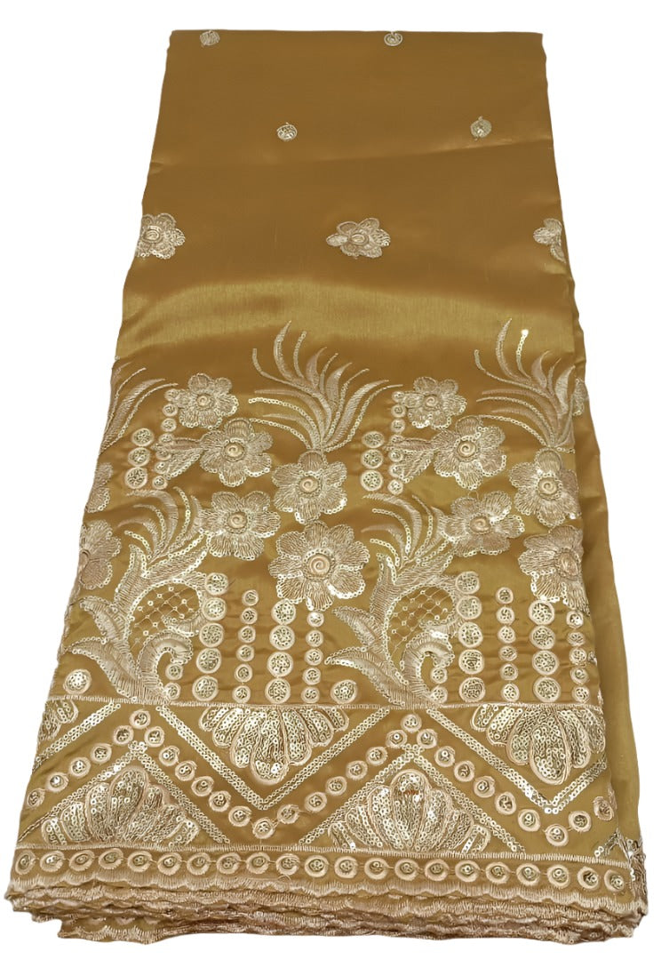 Super Fancy Classic Silk George (Gold), 5 Yards/Piece | GLZ504ZGL176D