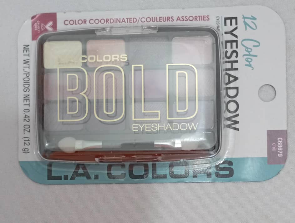 LA Colors Eyeshadow, 12 Colors Kit (Chic C68679) | DLTR8
