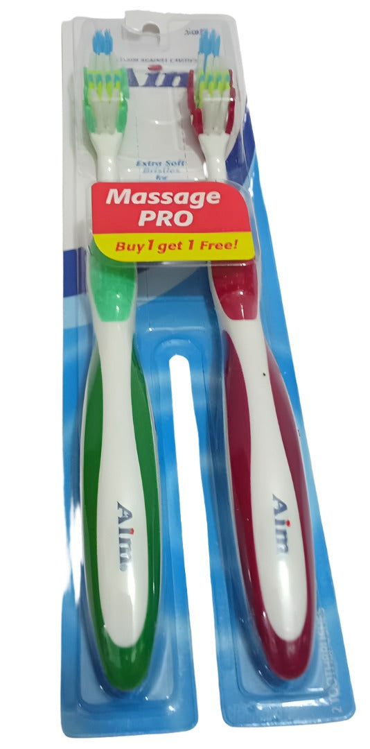 Aim Massage Pro Soft Toothbrush (2 Pieces/Pack) | DLTR27