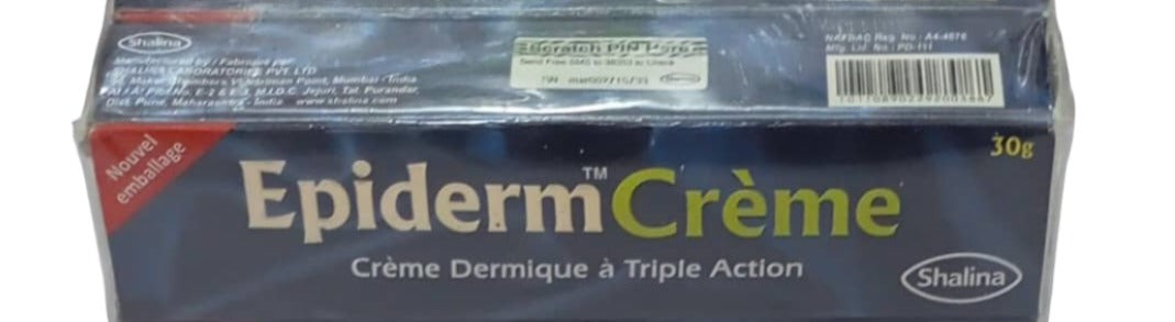 Epiderm Creme Triple Action Skin Tube 30g, Blue | BSE11a