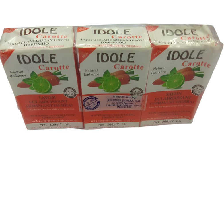 Idole Carrotte Natural Radiance Soap 200g, Orange | BSE12a