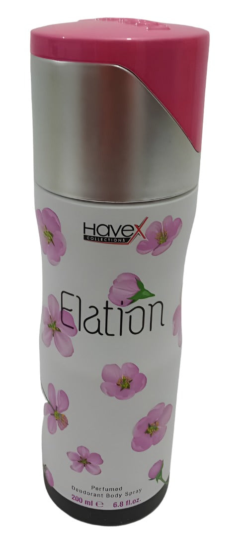 Havex Collection Elation Perfumed Deodorant Body Spray 200ML, Pink | TNB10a