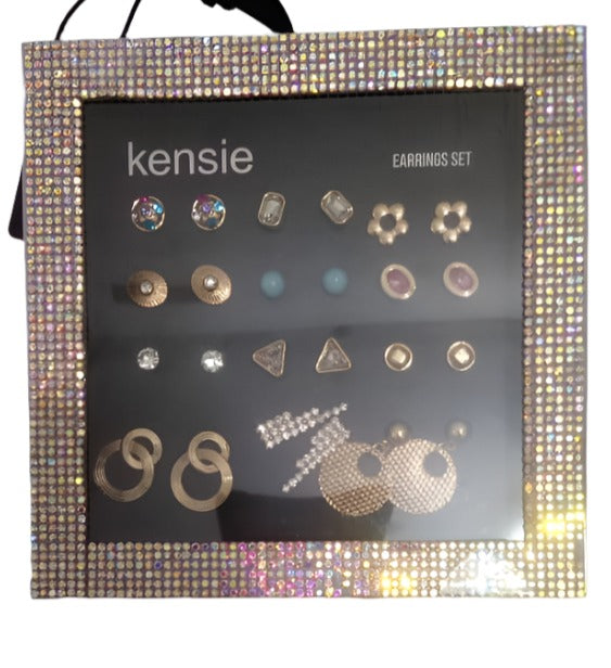Kensie Jewelry Earing Set (Includes 12 Pairs of Earing) | BLTN23