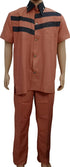 Up and Down Shirt Senator Wear For Men, Brown | BST20a