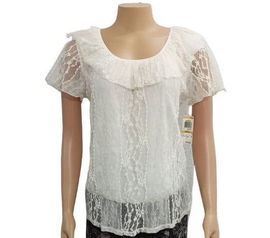 Designer French Lace Top (Blouse) for Ladies  | AFQE3