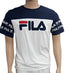 Fila White and Blue Polo T-Shirt (Unisex) | GWDL8