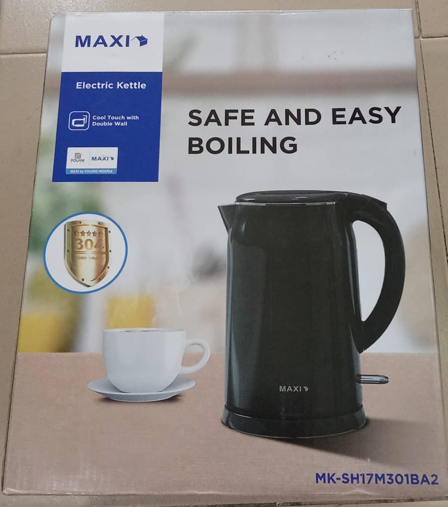 MAXI MK-SHI7M301BA2 Electric Kettle 1.5L, Black | FNL18a