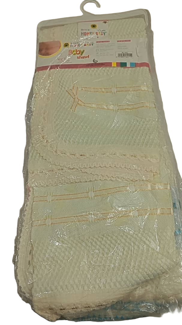 Unique Honey Baby Shawl, Milky Color | GOM12a
