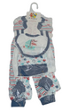 AI Boustani 8in1 set Baby Clothes, White and Blue| GOM13c