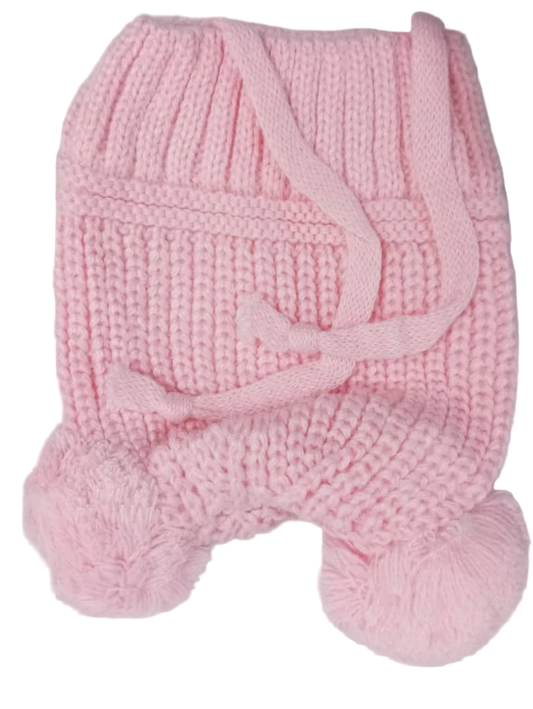 Fluffy Baby Cap, Pink | GOM31a