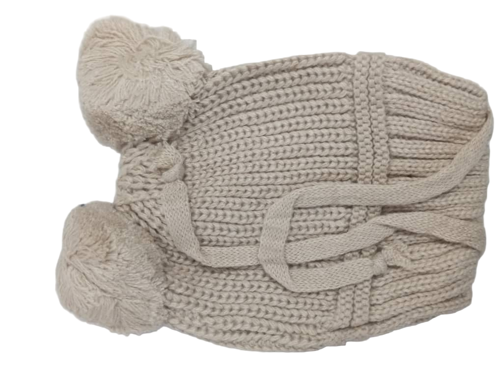 Fluffy Baby Cap, Brown  | GOM31c