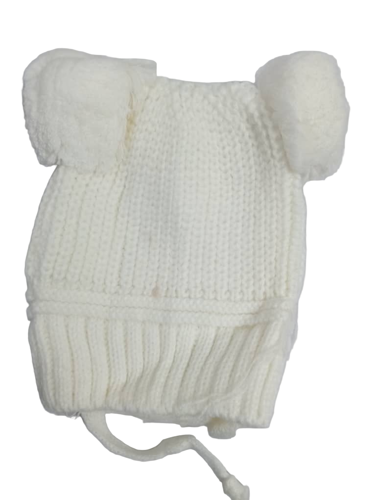 Fluffy Baby Cap, Milky Color | GOM31d