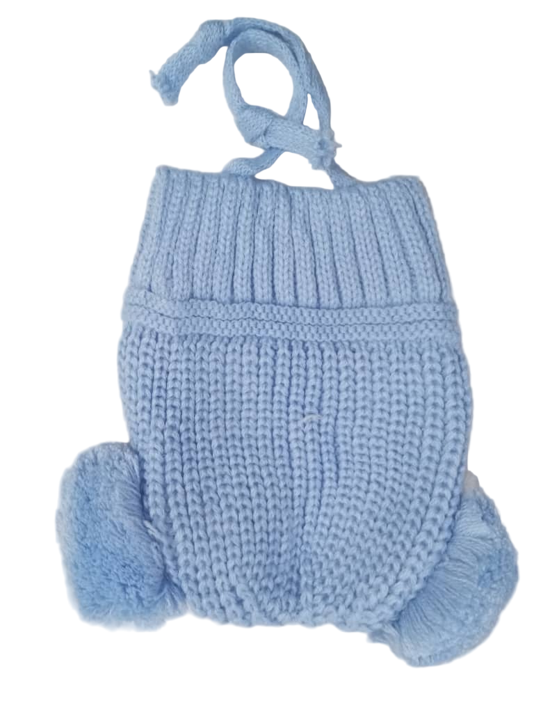Fluffy Baby Cap, Blue | GOM31e