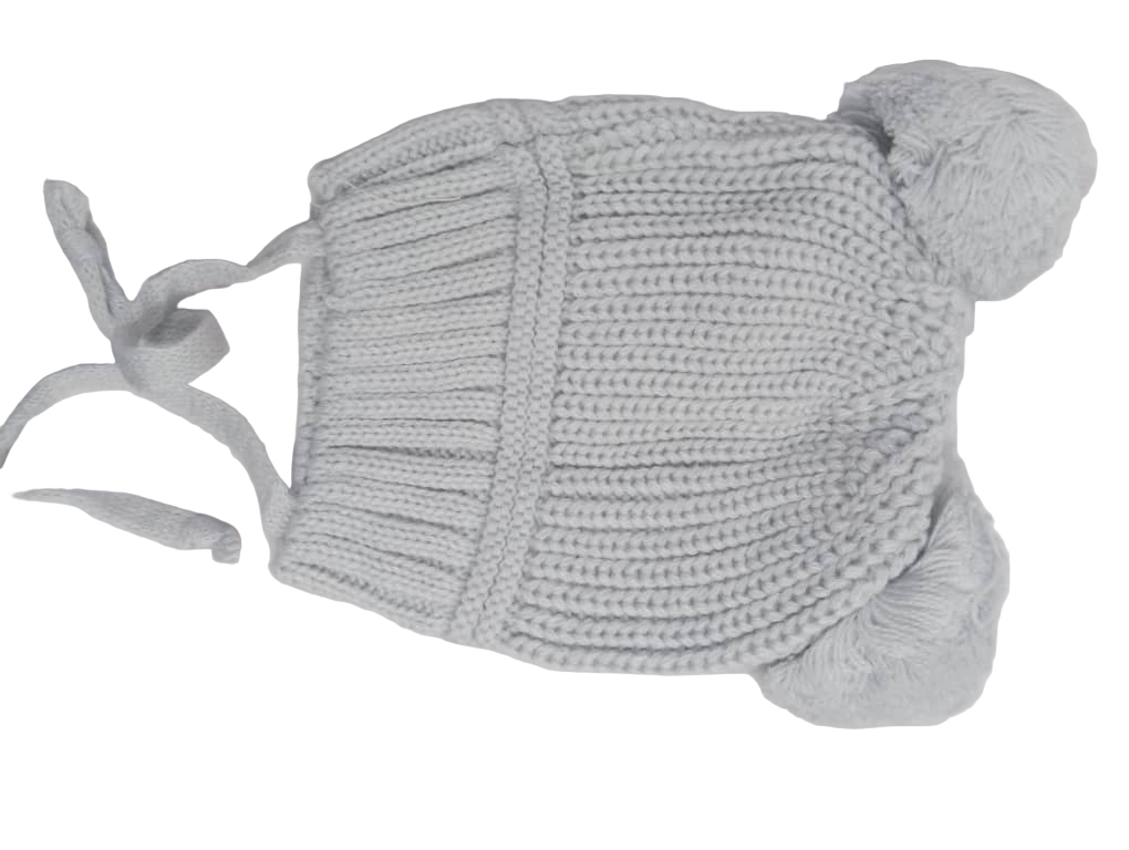 Fluffy Baby Cap, Ash | GOM31f