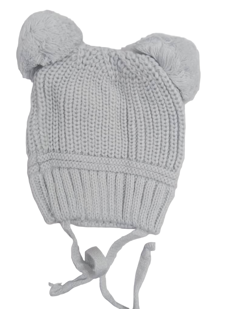 Fluffy Baby Cap, Ash | GOM31f