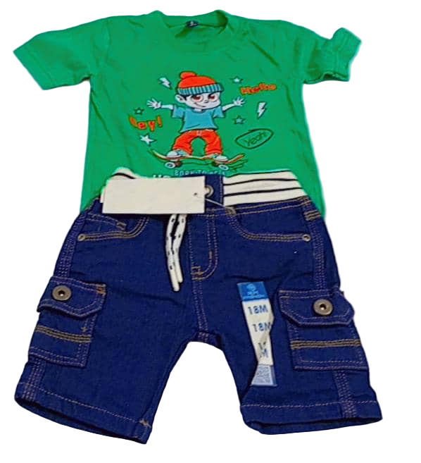 Up and Down Happy Days Baby Wear, Green | VBK12e