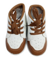 Beautiful Fashion Sport Canvas, White and Brown | RSE13c