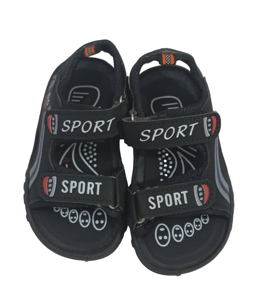 Unisex Fashion Sport Baby Sandals, Black | RSE14b