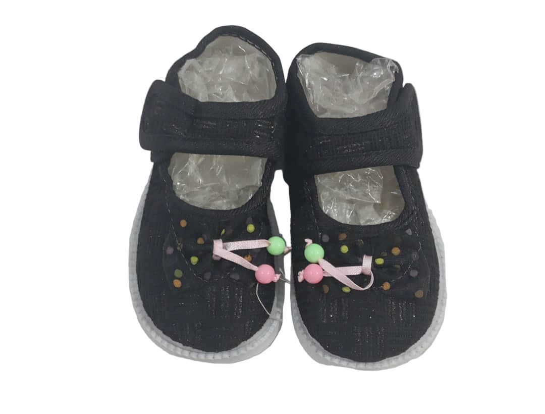 Beautiful Baby Girls Shoe, Black | RSE6b