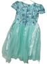 Beautiful Girls Dress With, Sea Green | MJO1a