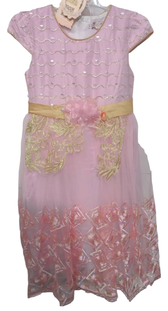 Beautiful Angel Girl Kids Designer Wear, Pink | MJO7b