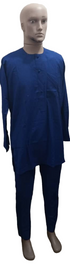 Affordable Long Sleeve Senator Wear 2-Piece Set for Men, Blue | KUA4a