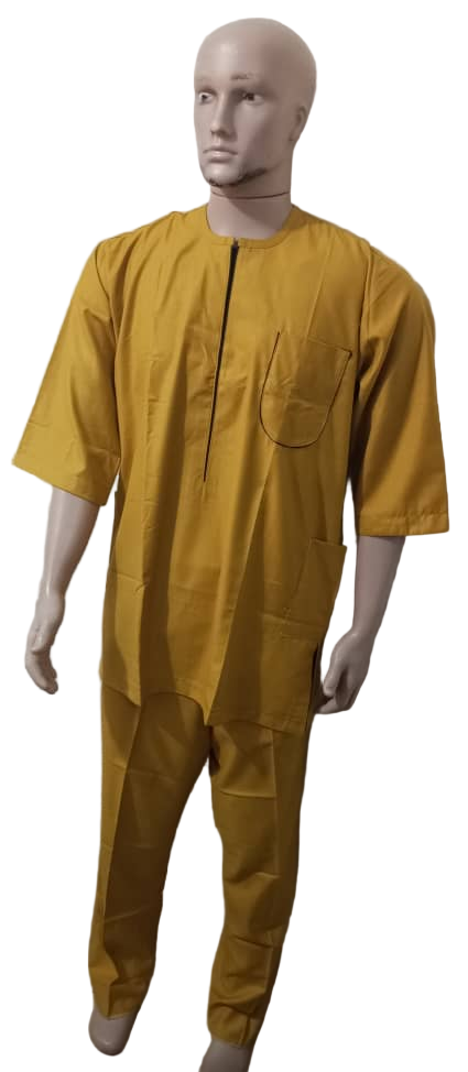 Senator Suit Matching Up and Down Set For Men, Yellow | KUA5a