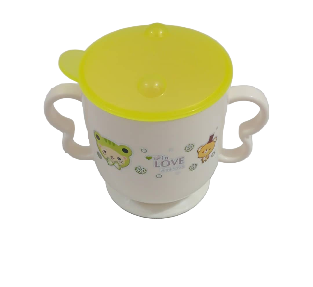 In Love with Love Baby White Cup with Yellow Cover| GOM29c