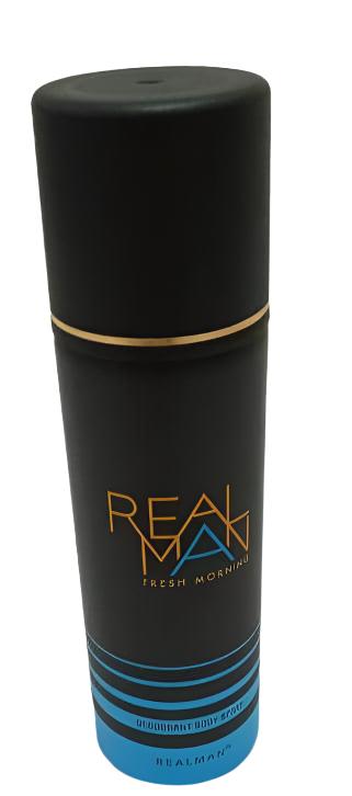 Real Man Fresh Morning Deodorant Body Spray 150ML, blue | KHE24c