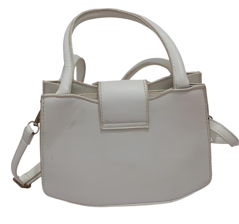 Designer White Handbag | EBR5a