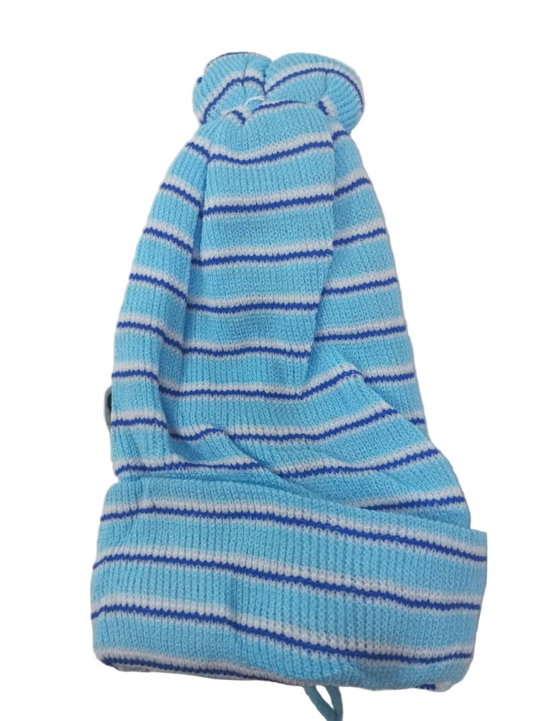 Natural & Comfortable Baby Cap with Sigle Horn, Blue | NMD5a