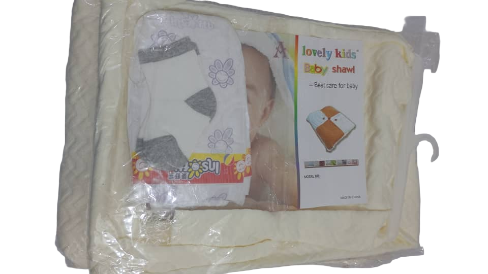 Lovely Kids Baby Shawl 4in1 Set| GOM15a