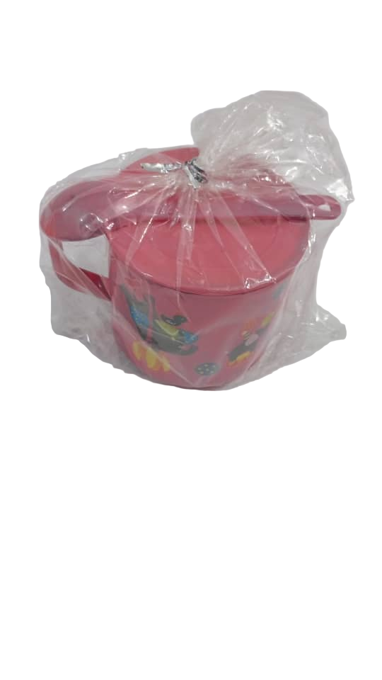 Affordable Kids Cup with Spoon, Pink | GOM41c