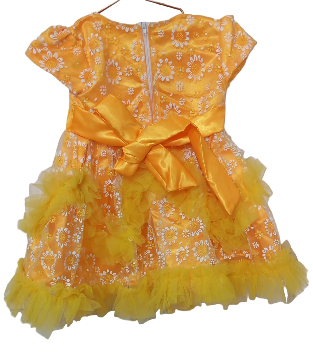 Beautiful Baby Gown, Yellow | VBK1a
