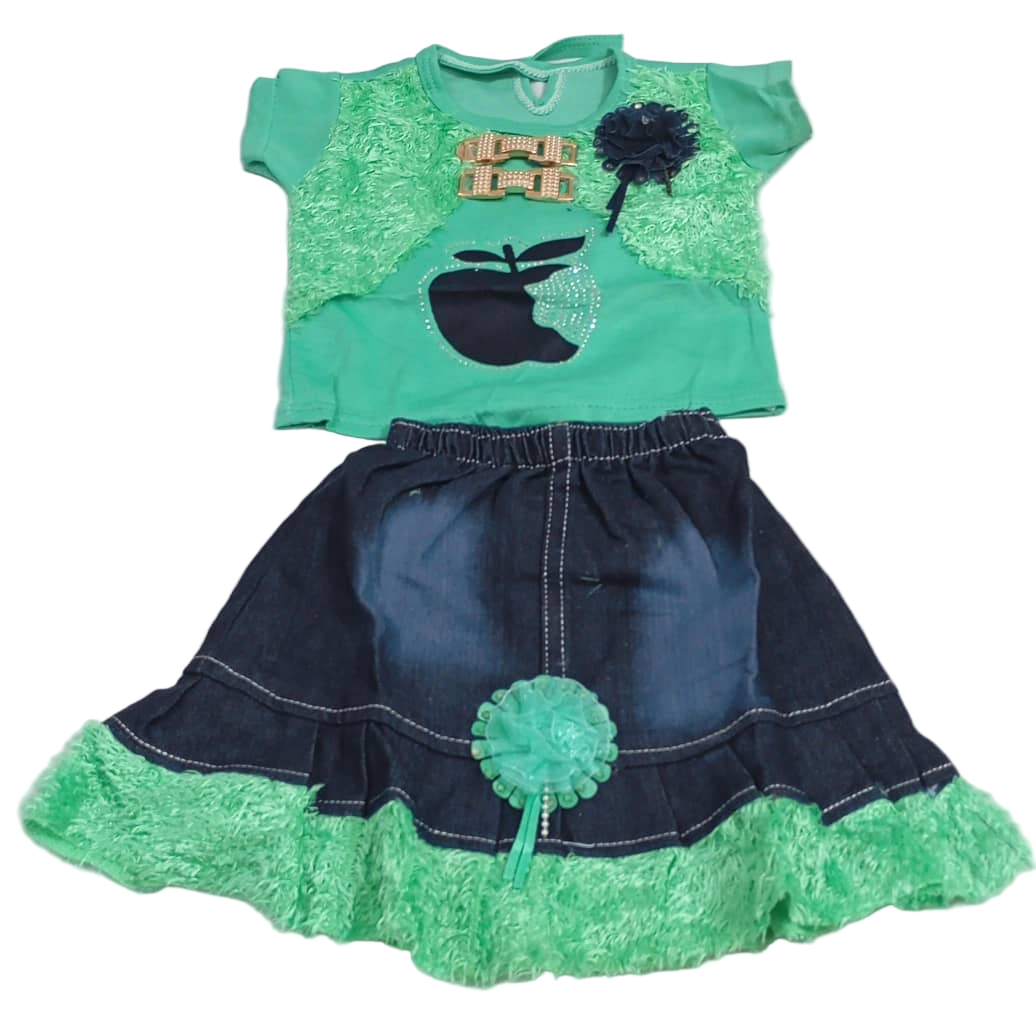 Beautiful Baby Up and Down Dress, Green| VBK2a
