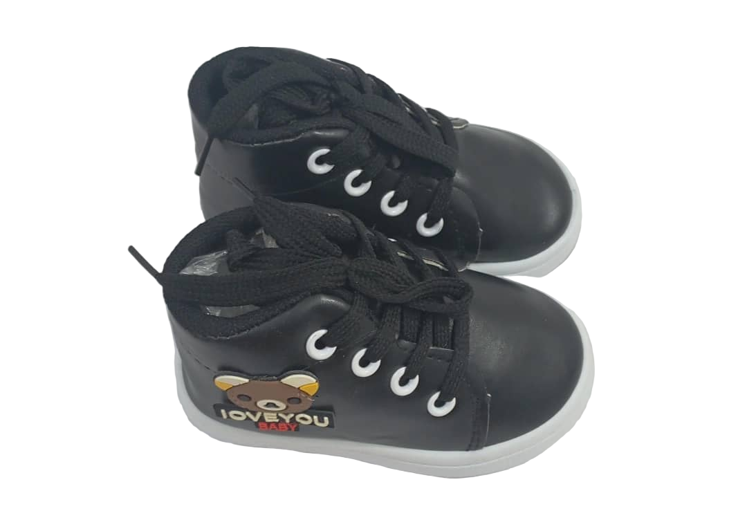 Beautiful I Love You Baby Sneakers Unisex, Black | RSE12b