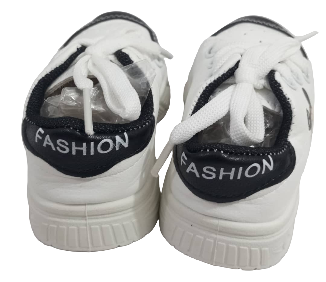 Unisex Mickey Fashion Sport Baby Canvas, White and Black | RSE17c