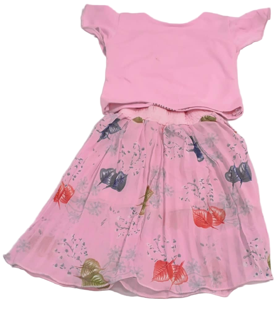 Elegant Girls Hafiza Up and Down Dress, Pink | NBA9b