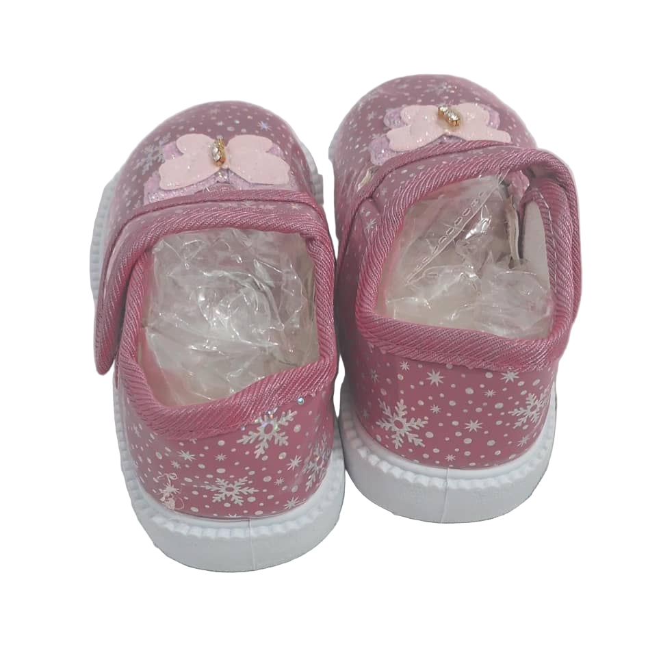 Beautiful Shiny Baby Girls Shoe, Pink | RSE7a