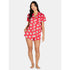 Women’s Valentine’s Day Print Shorty Notch Collar Pajama Set from Way to Celebrate, 2-Piece, Sizes XS-3X |  WTWL351XC