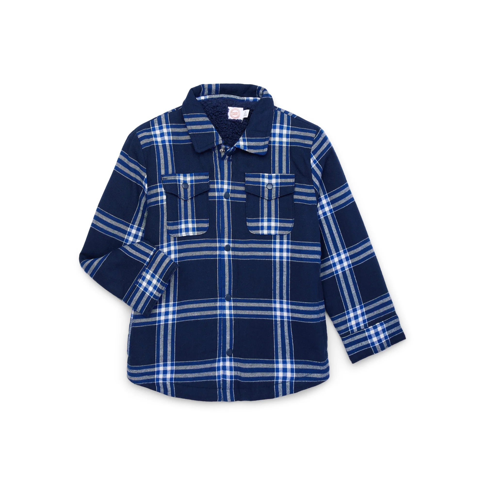 Wonder Nation Boys Shacket with Faux Shearling Lining, Sizes 4-18 & Husky |  WTWL479XA