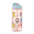 Zak Designs Hello Kitty Peeps Pink 16oz PP Kids Murphy Bottle with Built In Carry Handle and Flip Up Straw  | WTWL901XA