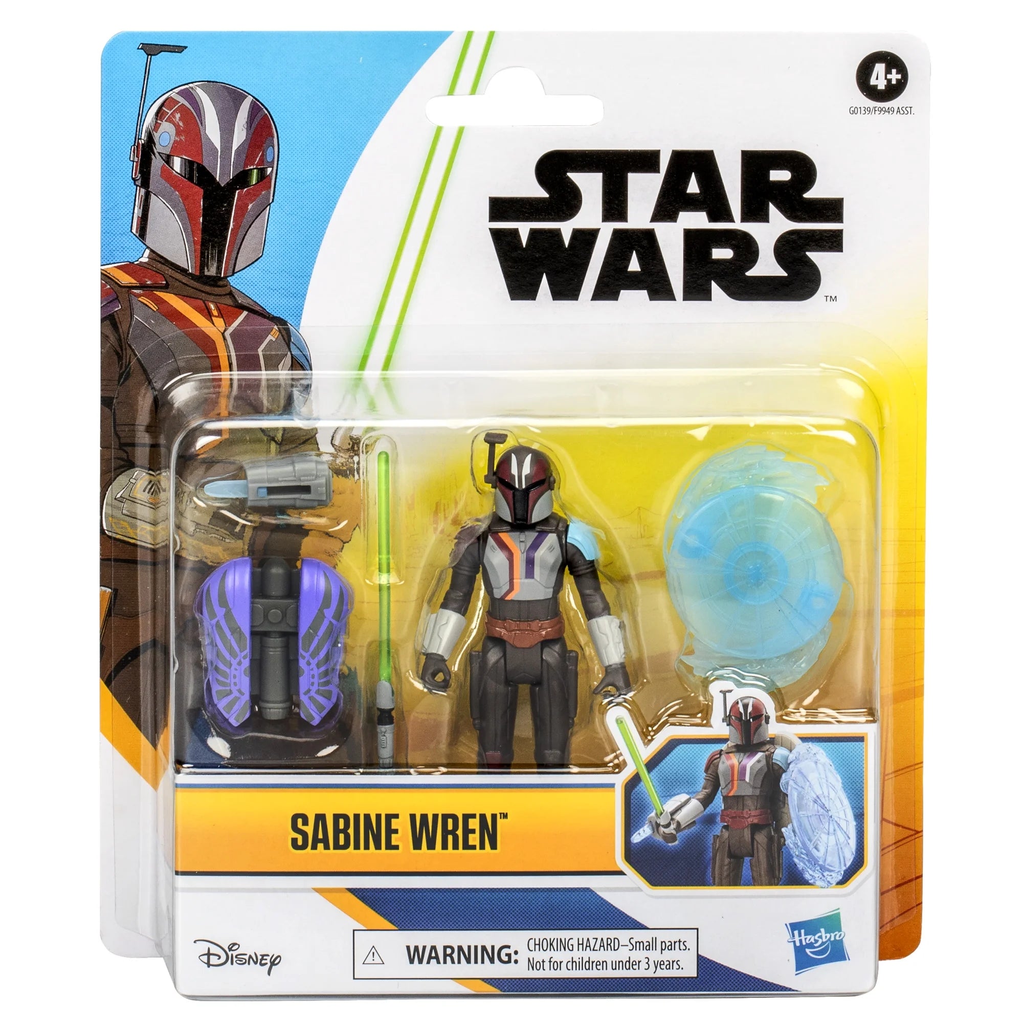 Star Wars Epic Hero Series Sabine Wren Action Figure & 4 Accessories (4") | WTWL1040XA