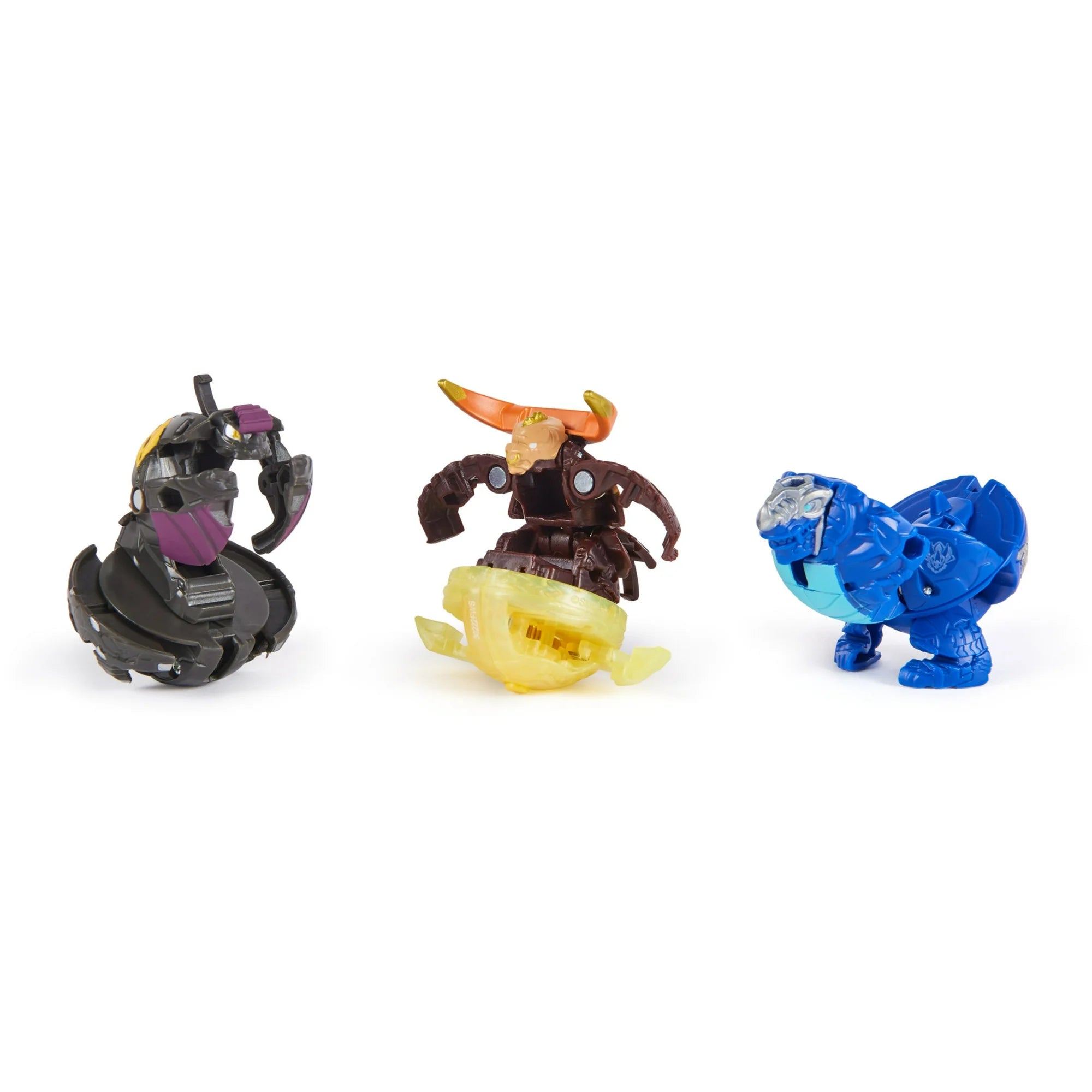 Bakugan Starter 3-Pack, Special Attack Bruiser, Mantid and Titanium Trox, Customizable Spinning Action Figures and Trading Cards, Kids Toys for Boys and Girls 6 and up |  WTWL867XA