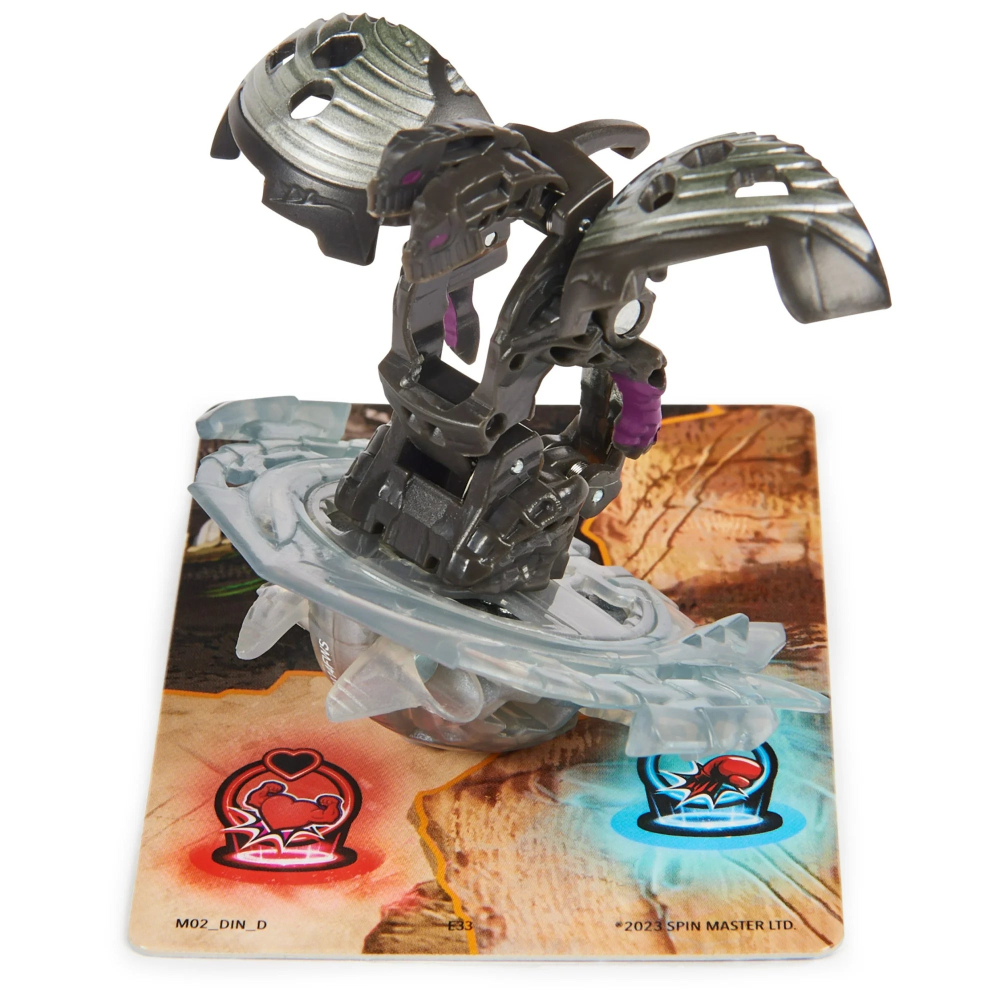 Bakugan Starter 3-Pack Spinning Action Figures, Special Attack Dragonoids, Hammerhead and Nillious |  WTWL868XA