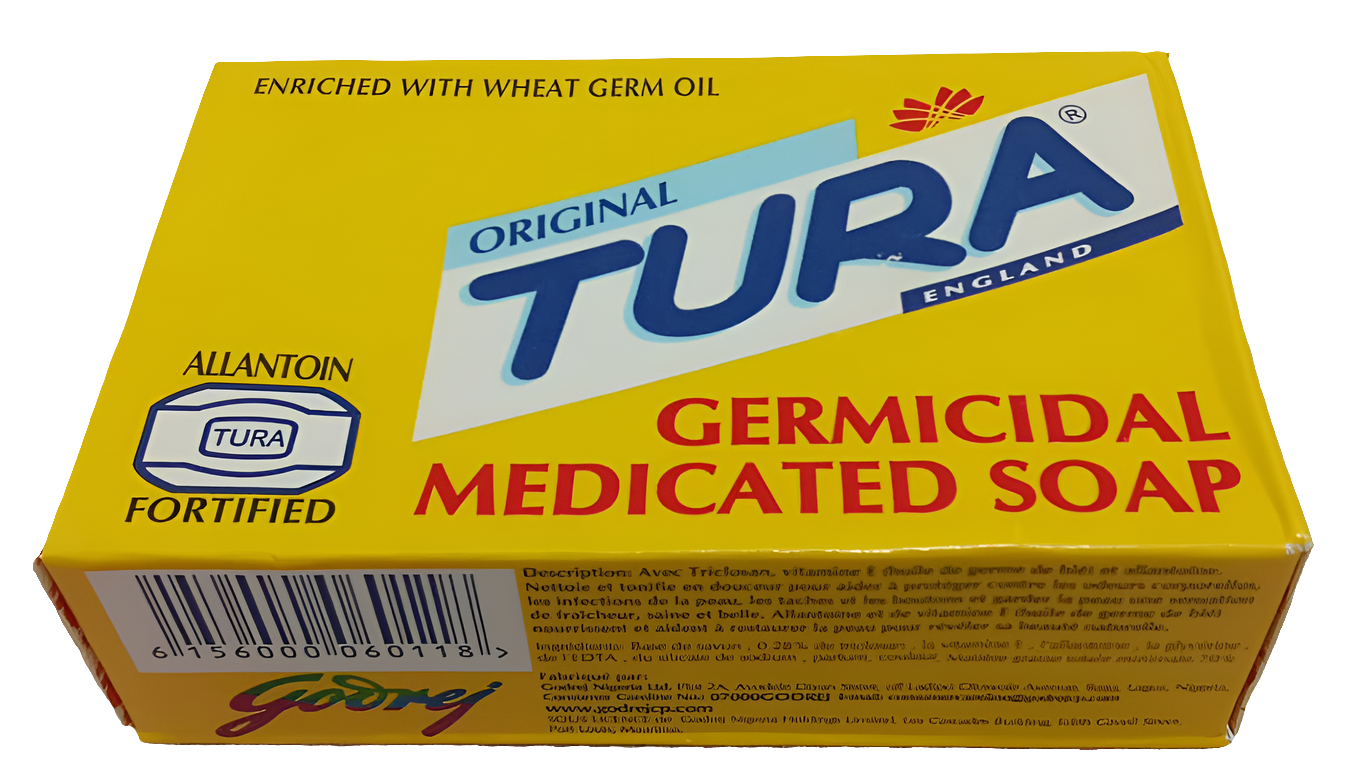 Tura Germicidal England Medicated Soap 65g, Yellow | RHT1a