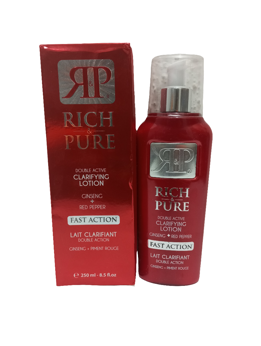 Rich & Pure Double Active Clarifying Lotion 250ML, Red | LME4a