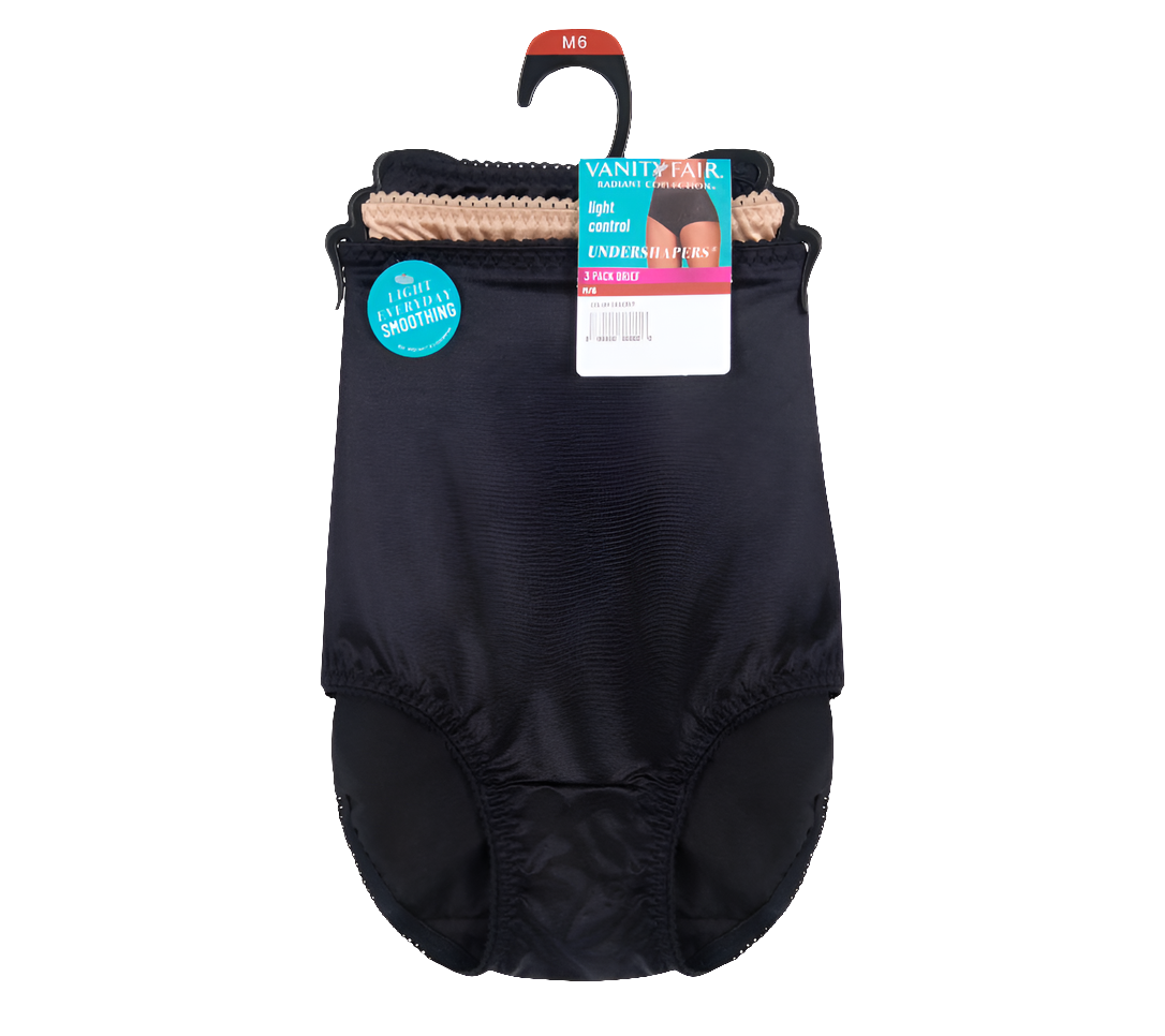 Vanity Fair Radiant Collection Women's Undershapers Brief Underwear, 1Pc or 3Pcs | WTWL168XB