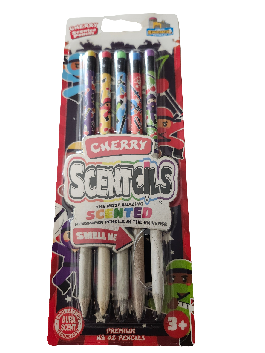 Cherry Scented Pencils, Scentcils 5-Pack #2 Pencil (3+) | BTGT59XA